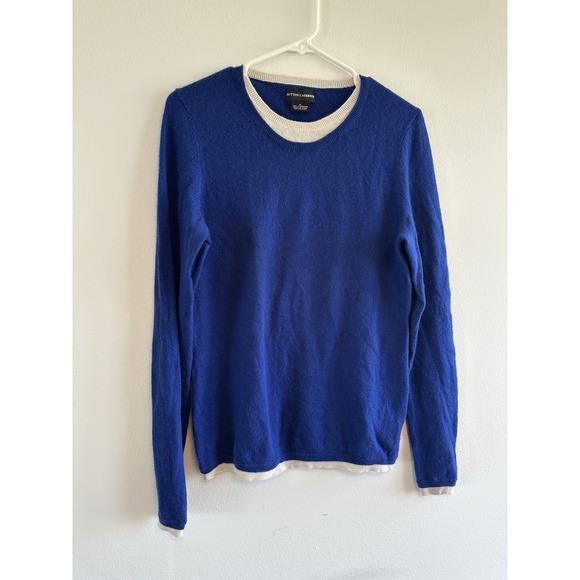 Sutton Cashmere Blue Pullover Sweater‎ Womens Xl - Picture 1 of 7